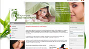 CMS und  Webdesign  Justnature Naturkosmetik Norwegen
